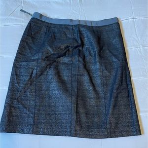 Ann Taylor LOFT pencil skirt wore once. Navy with silver glitter blended.Size 12